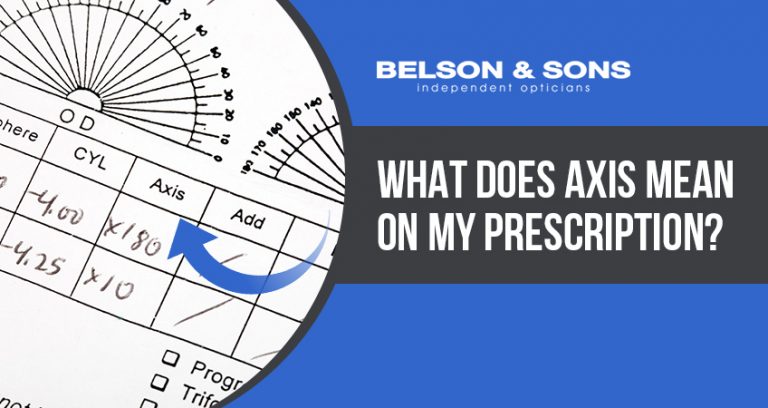 What Does Axis Mean On My Prescription? - Belson Opticians