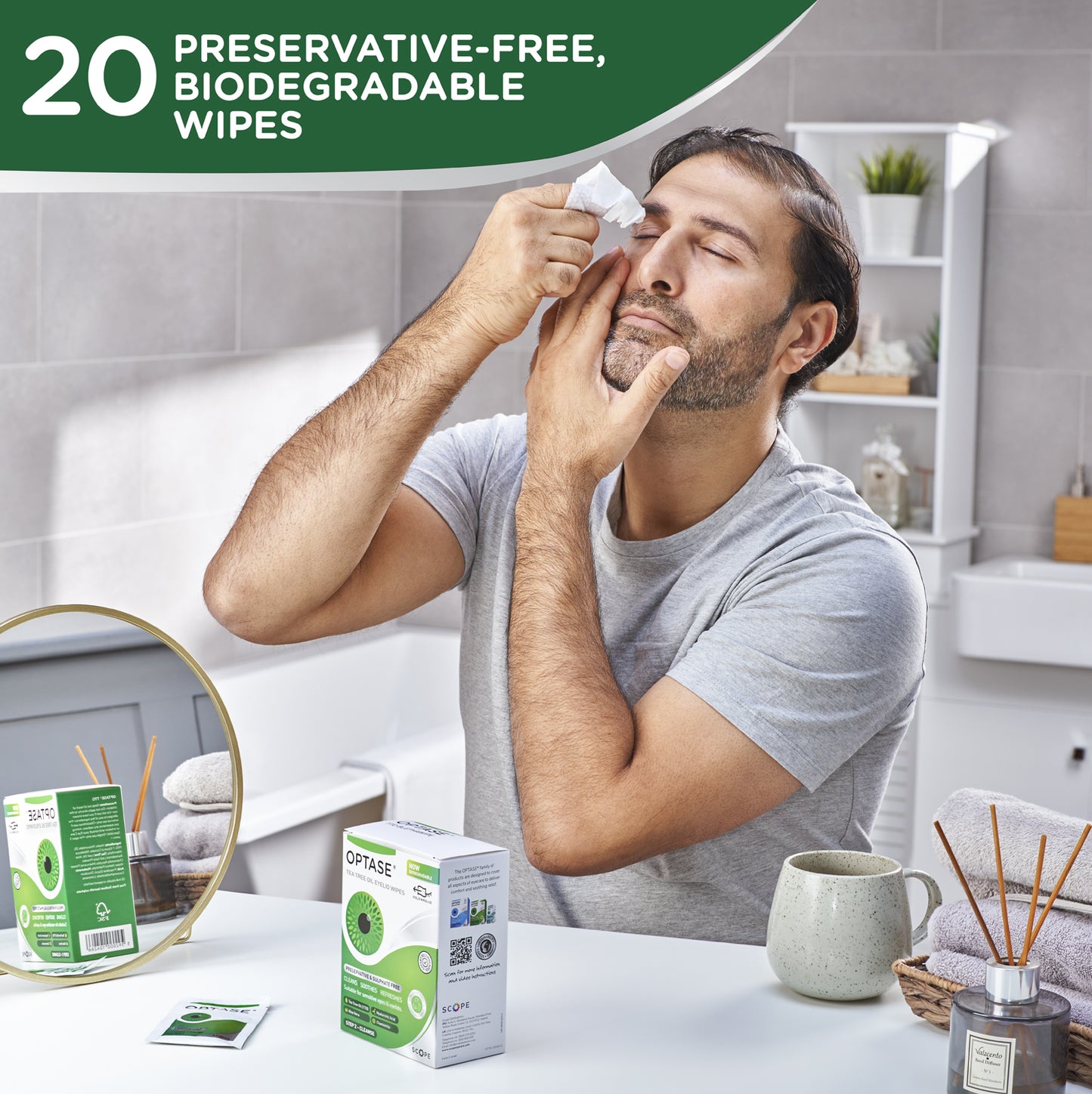 Optase Tea Tree Oil Eyelid Wipes