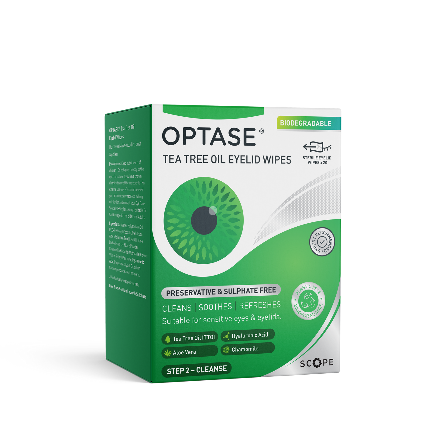 Optase Tea Tree Oil Eyelid Wipes