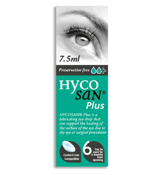 Hycosan Plus Preservative Free Eye Drops - 7.5ml - Belson Opticians